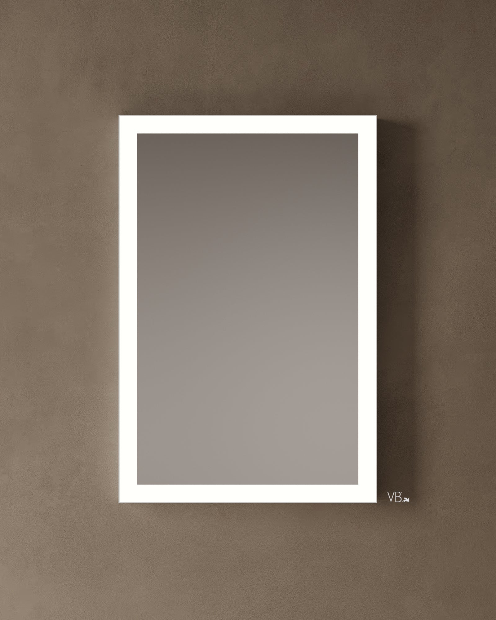 24" Frameless LED Mirror