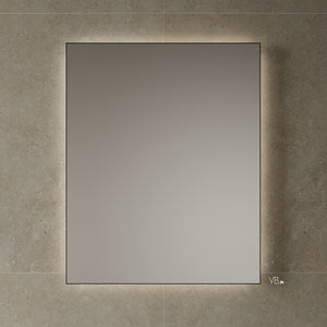Miroir LED à cadre noir de 29 pouces