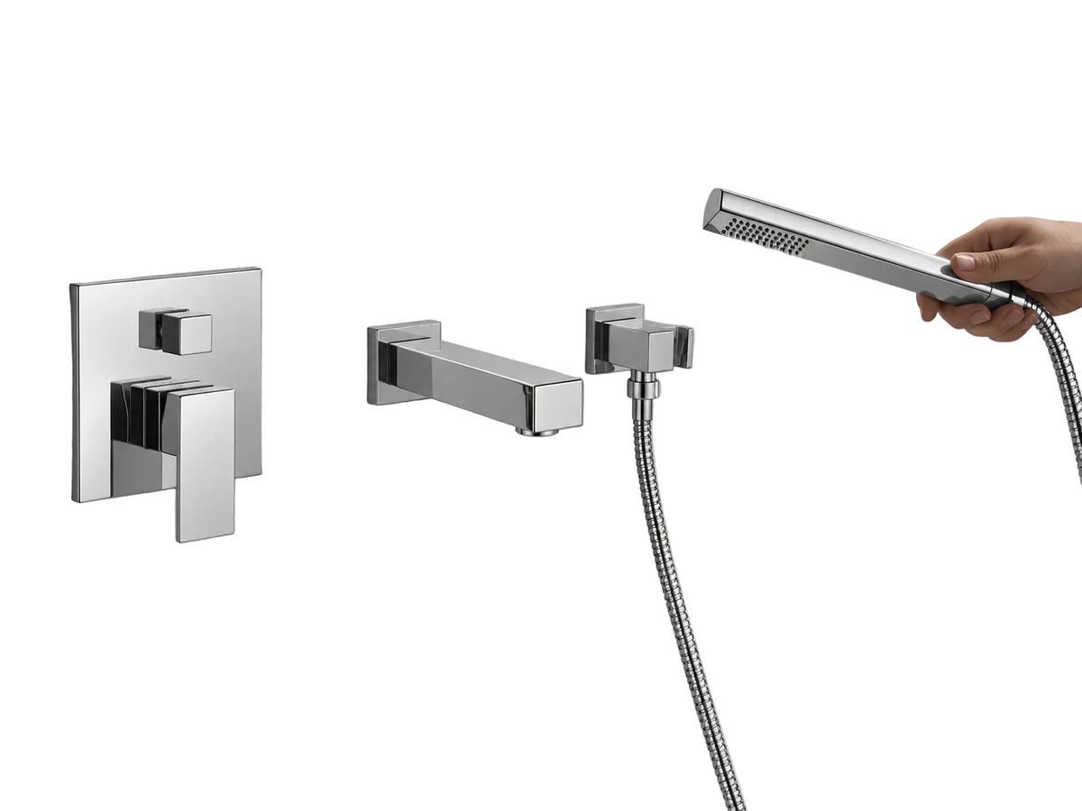Wallmount Chrome Tub Filler