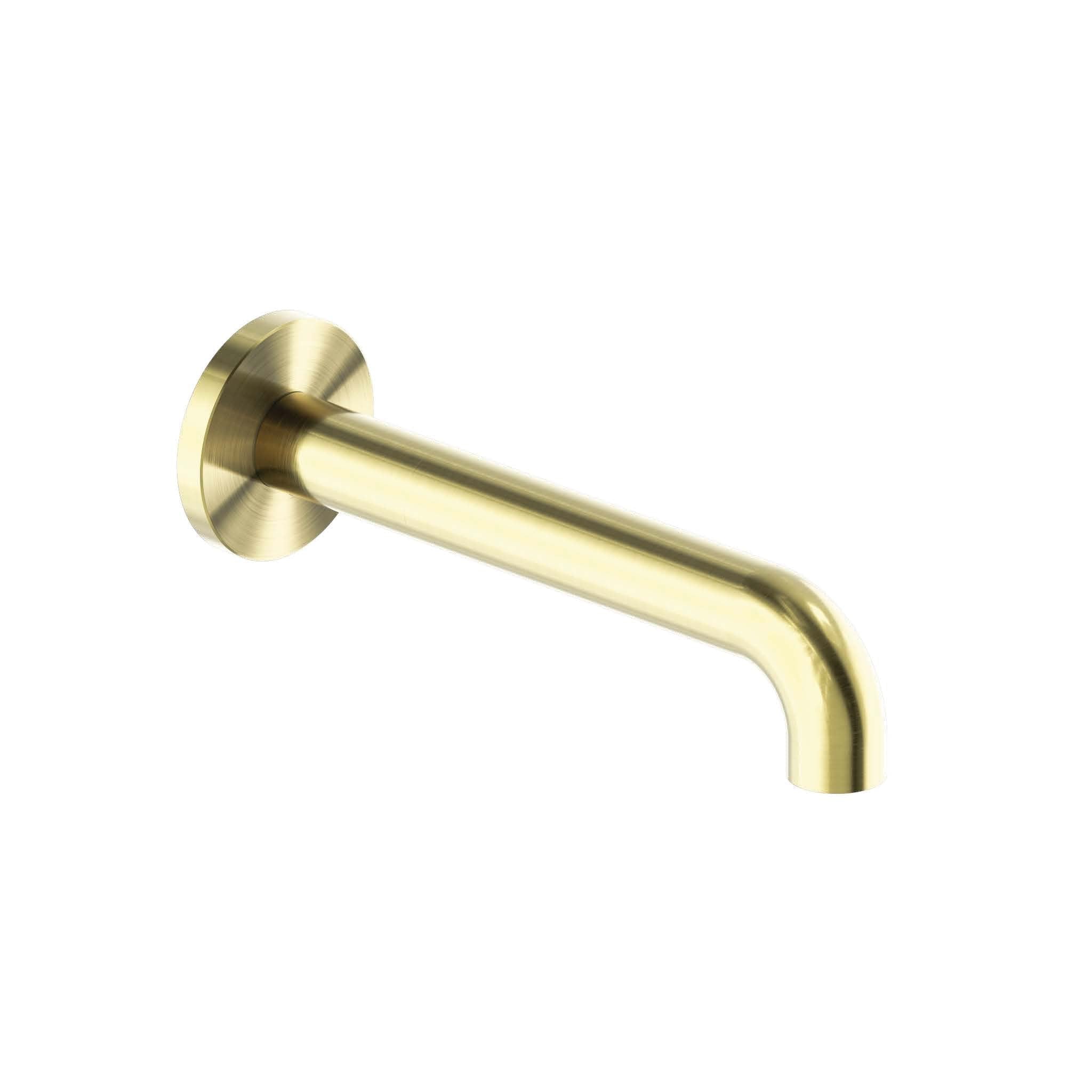 8" Solid Brass Tub Spout Brushed Gold