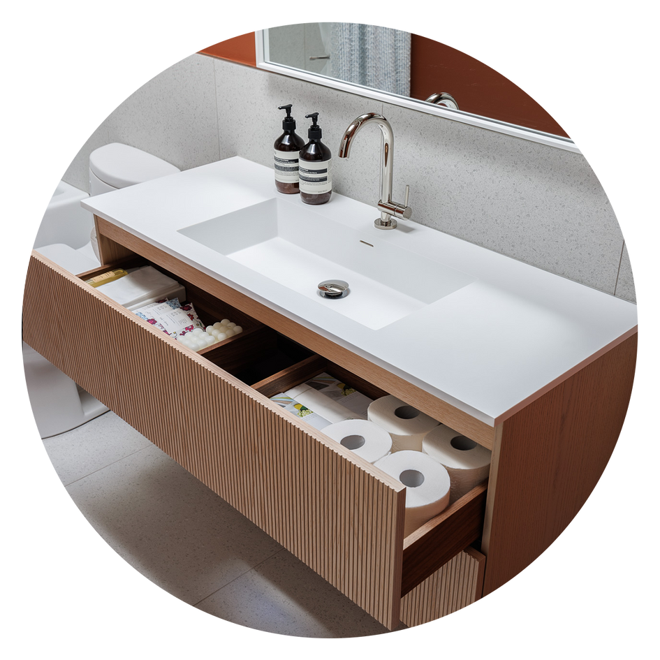 How to Install a Bath Floating Bathroom Vanity