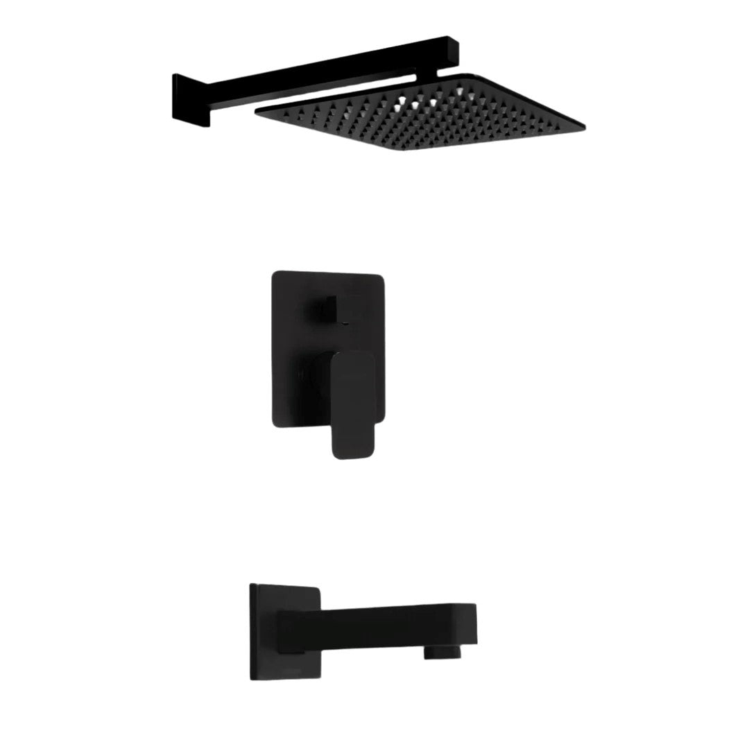 Veneto Bath Shower Set 10 Matte Black