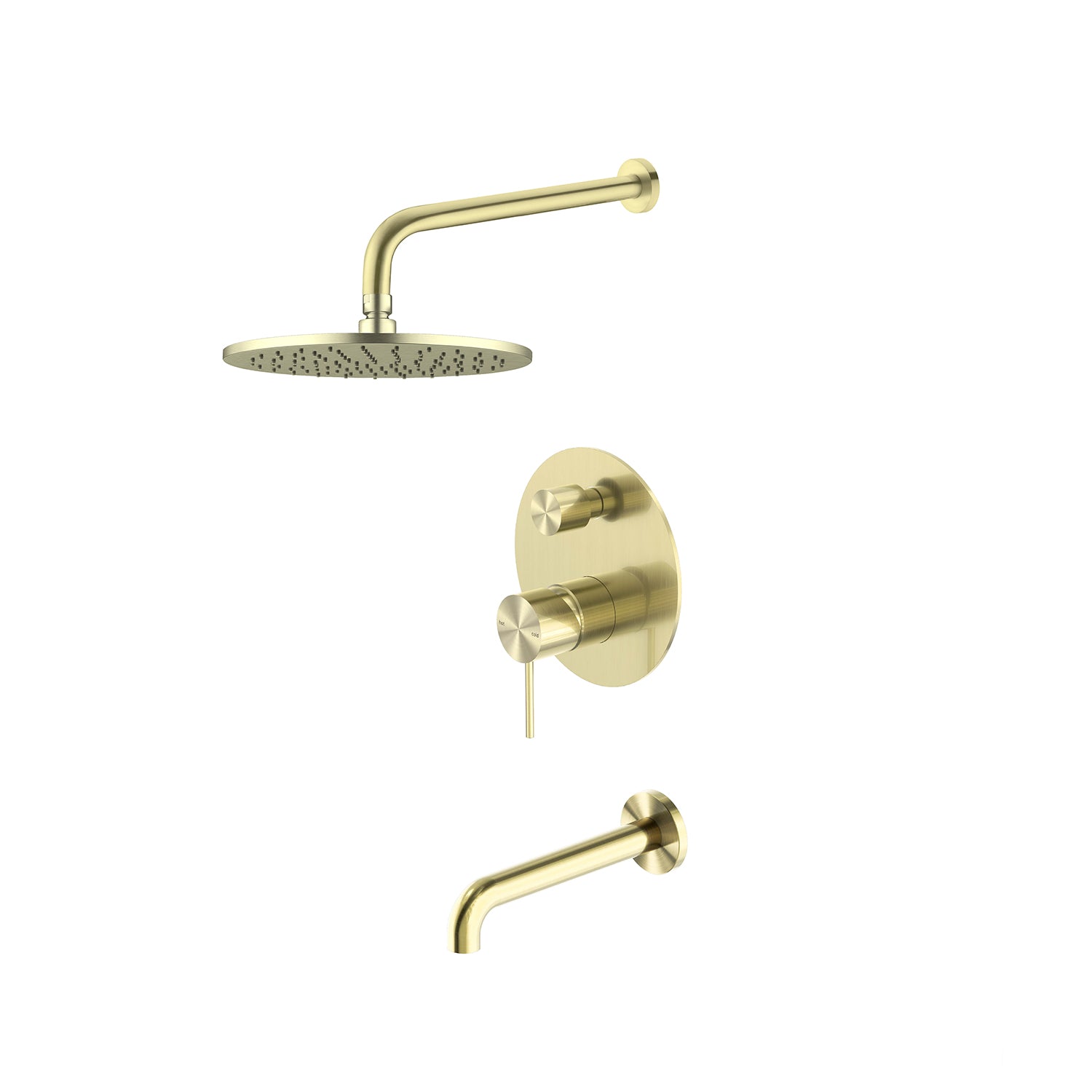 Veneto Bath Shower Set 2 Brushed Gold