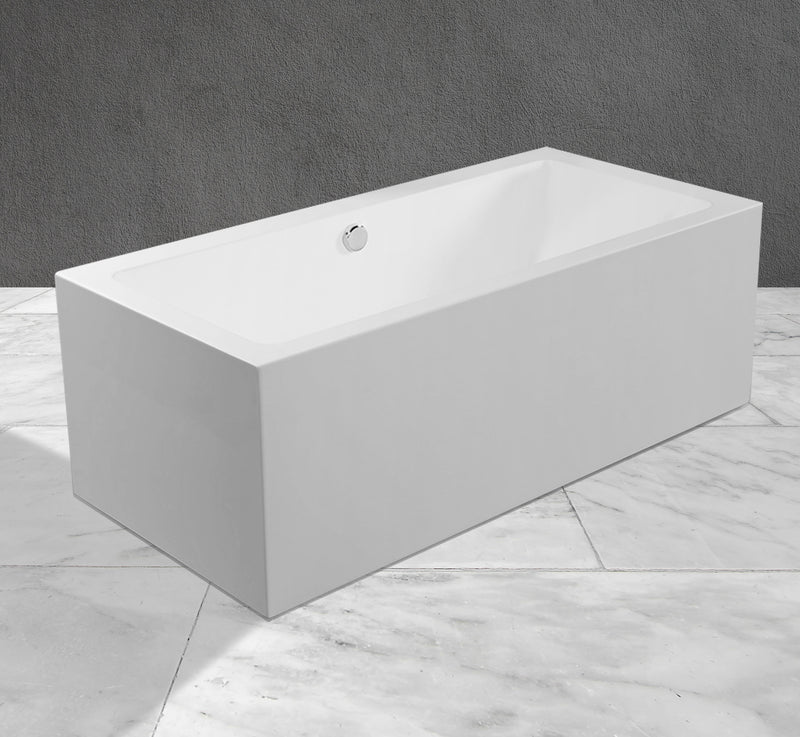 BT 629-1700 acrylic bathtub front view Veneto Bath