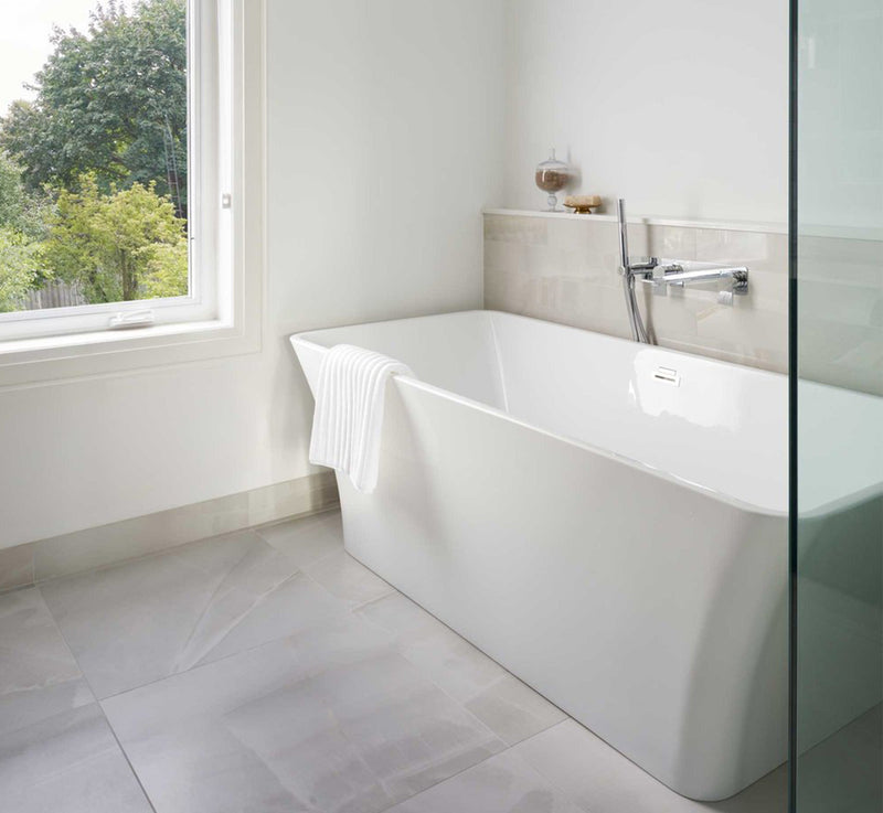 BT 640 - 67" Square Acrylic Surface Freestanding Bathtub