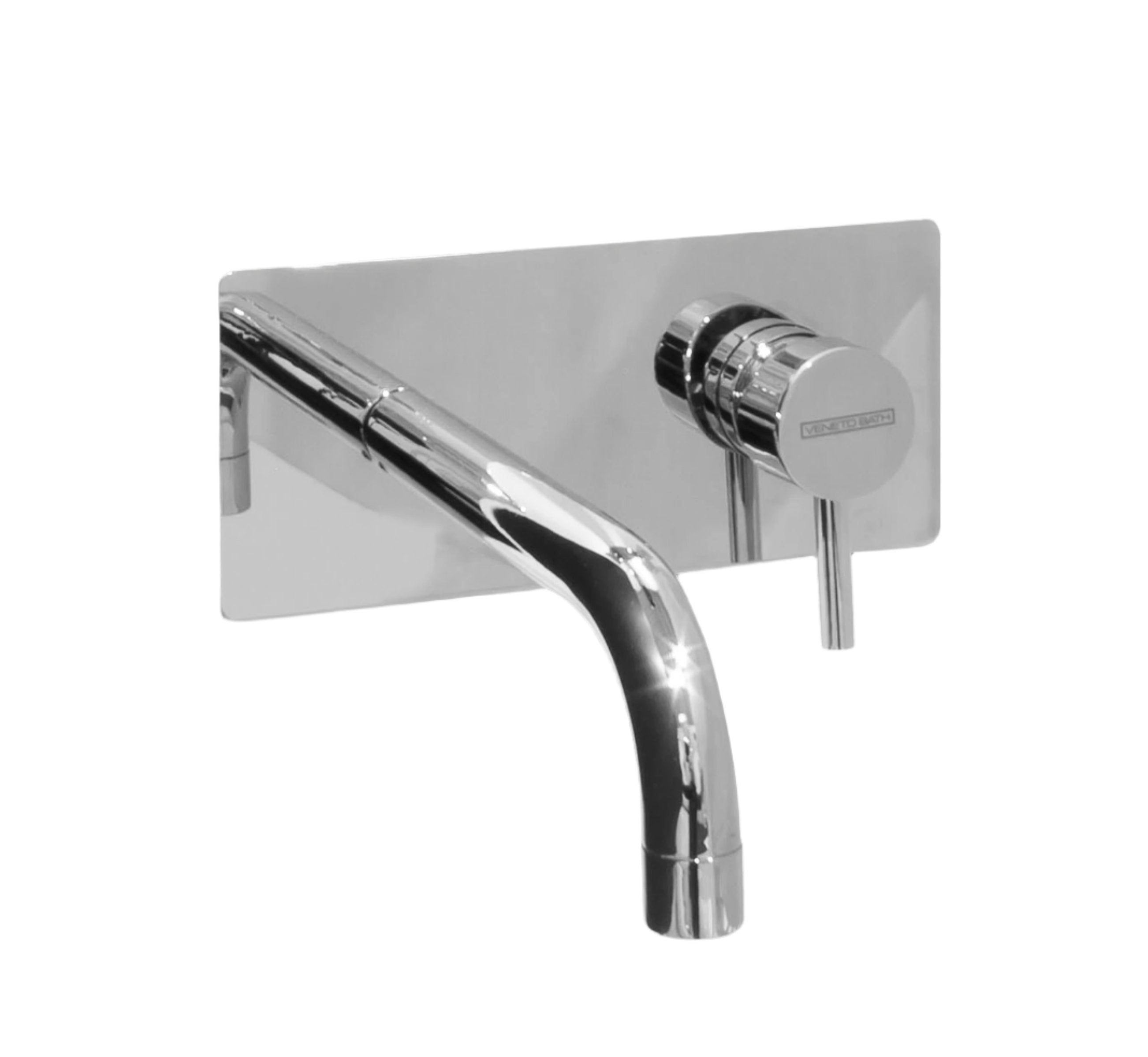 Wall Mounted Round Bathroom Faucet #color_chrome