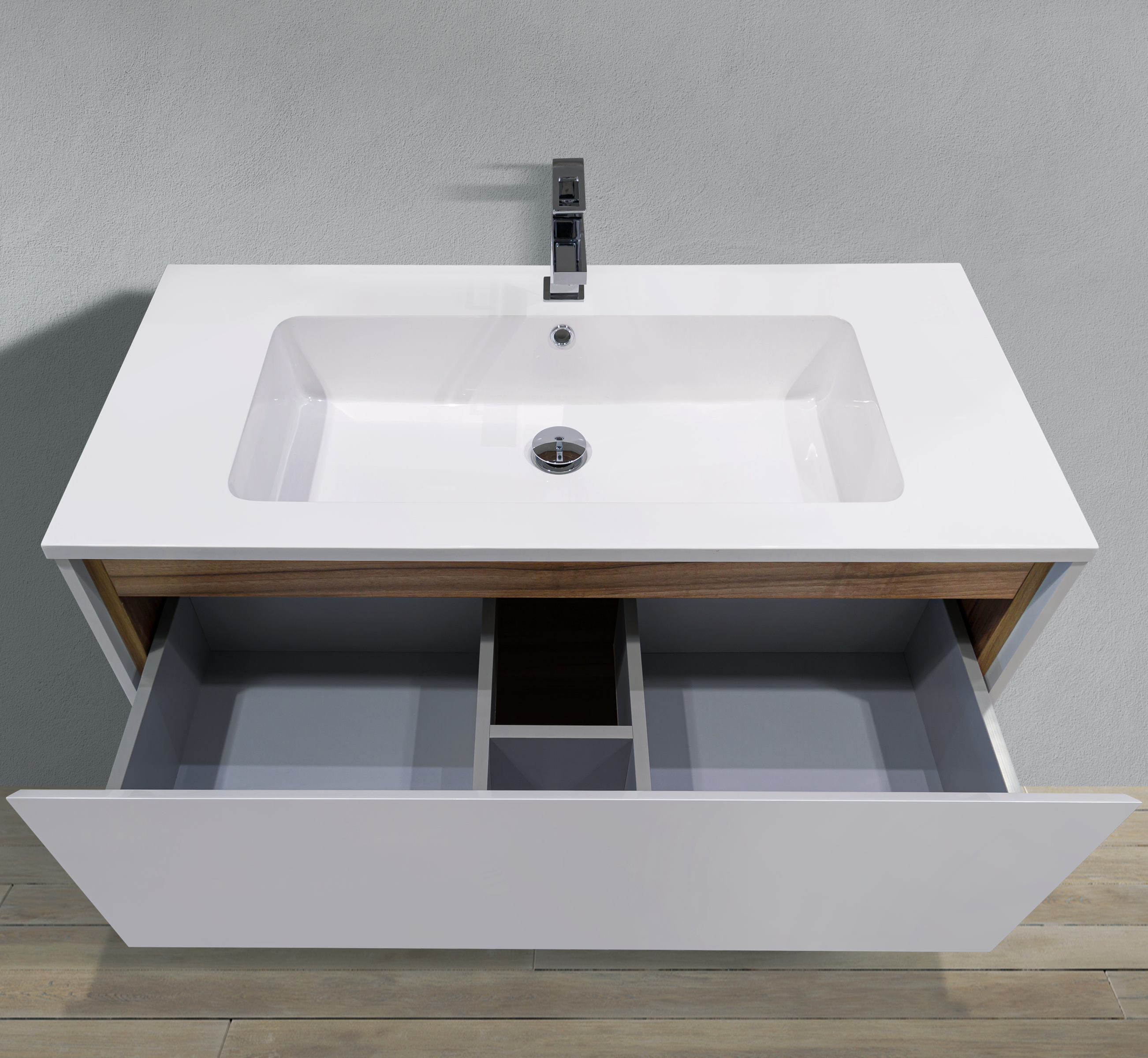 MC 1000H basin view with U-shaped drawer open #size_39"
