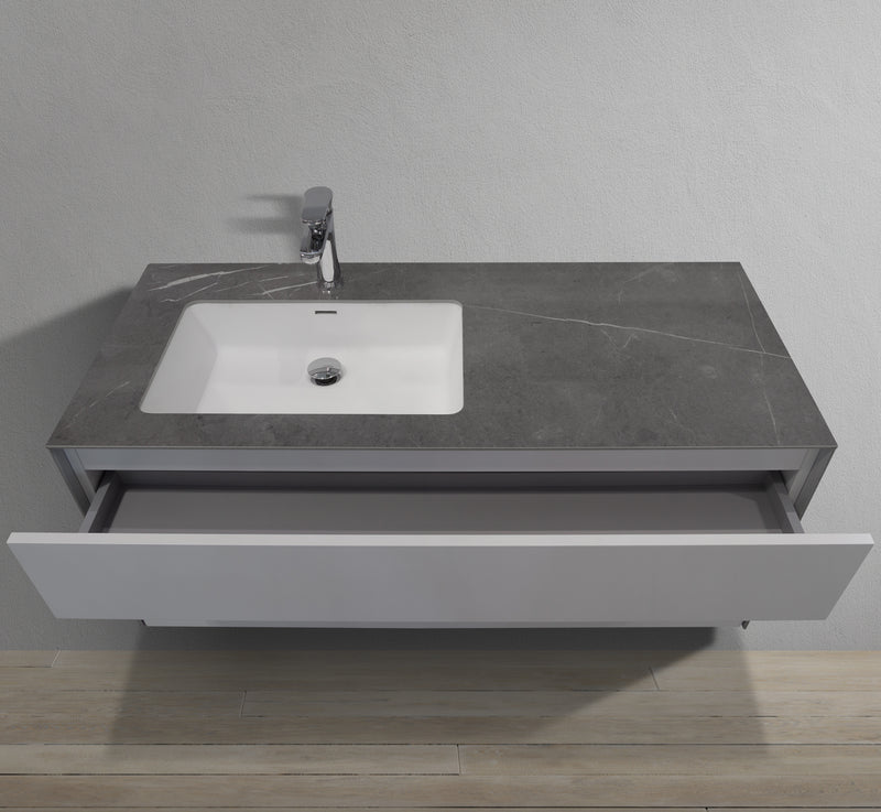 MC 1200P top basin view with open drawer