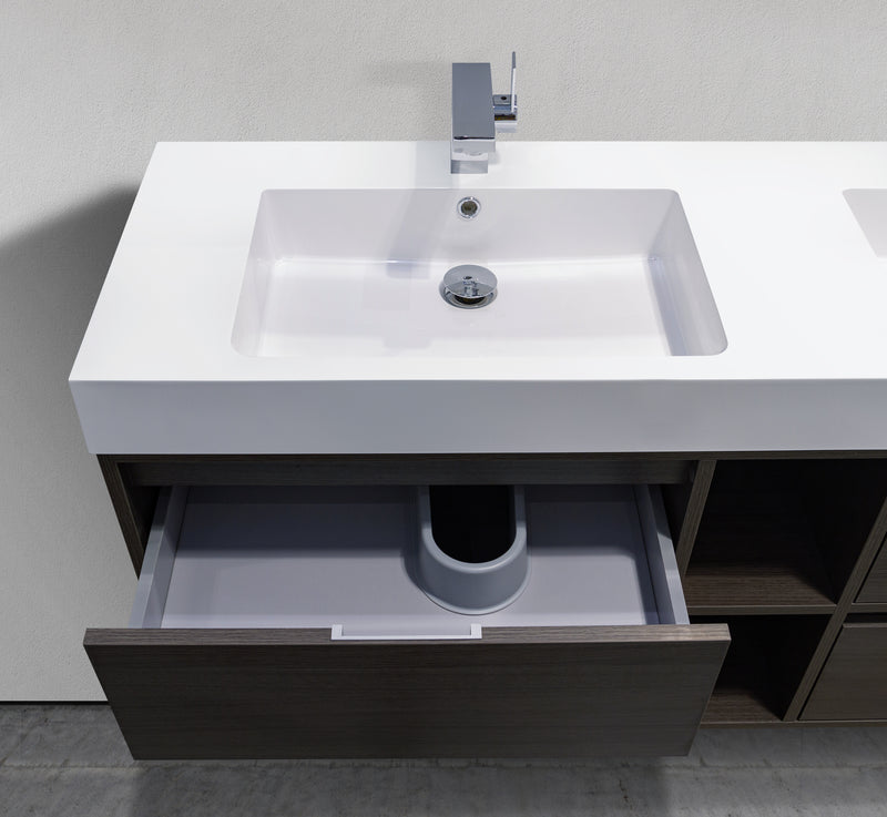 MC 1500 top basin view with U shape drawer open