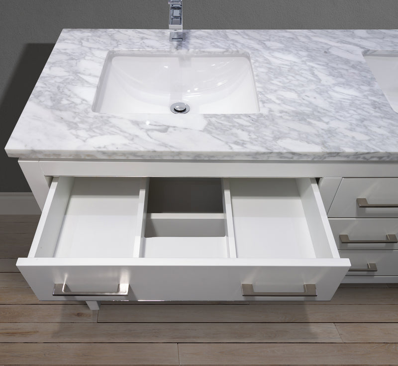 MC 4002-60 top basin view with top U shape drawer open