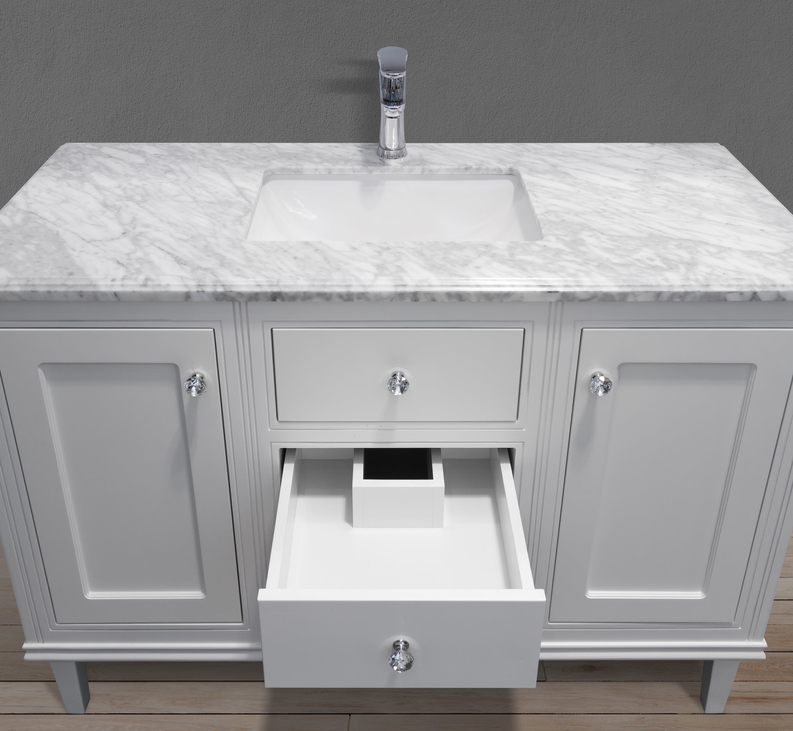 MC 4005-48 basin view with U shaped drawer open #size_48"