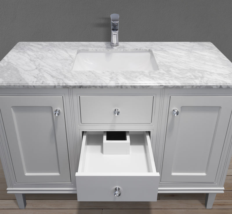 MC 4005-48 basin view with U shaped drawer open