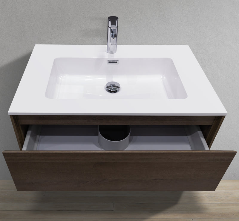 MC 750S top basin view with U shaped drawer open