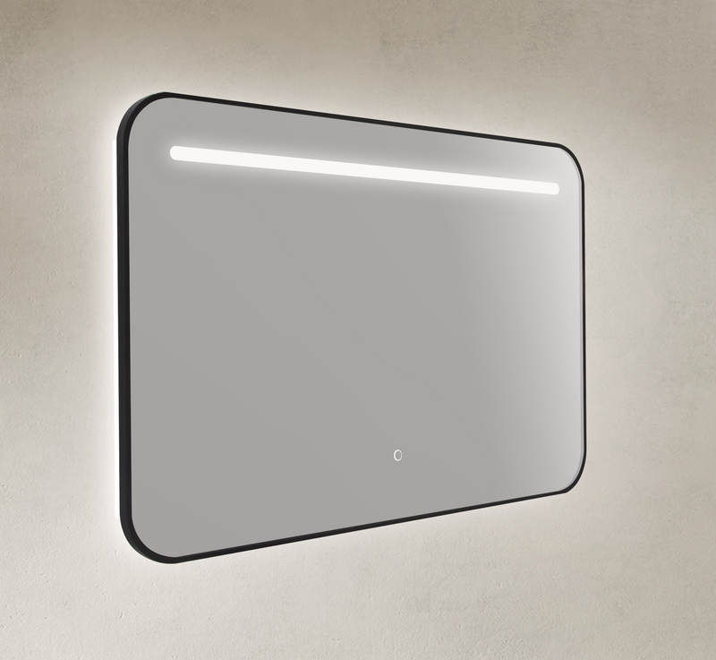 MR 1200NS - 47" Black Framed LED Bathroom Vanity Mirror