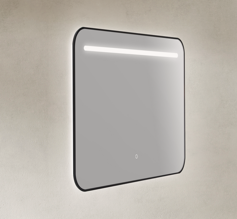 MR 600NS - 24" Black Framed LED Bathroom Vanity Mirror