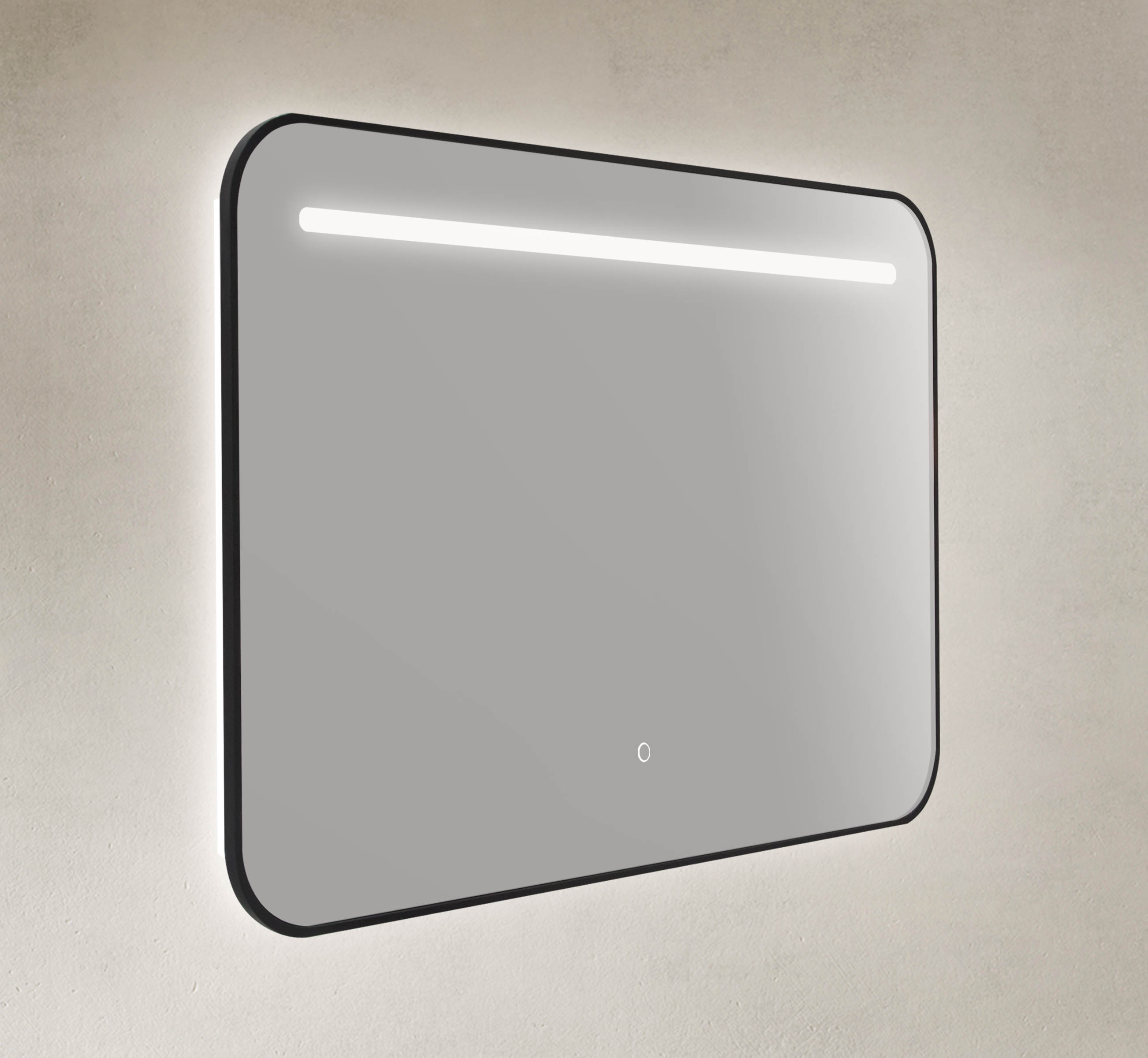 36" Black Framed LED Bathroom Vanity Mirror