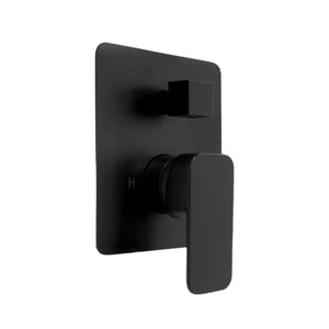 Two Way Pressure Balance Square Mixer Matte Black