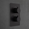 VEN-LTA1002-01MB - 2/3 Function Thermostatic Valve and Round Trim Plate Matte Black