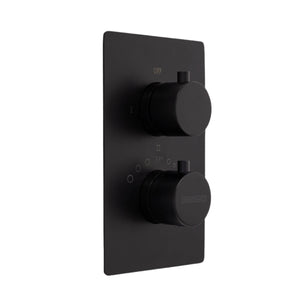 2/3 Function Thermostatic Round Mixer Matte Black