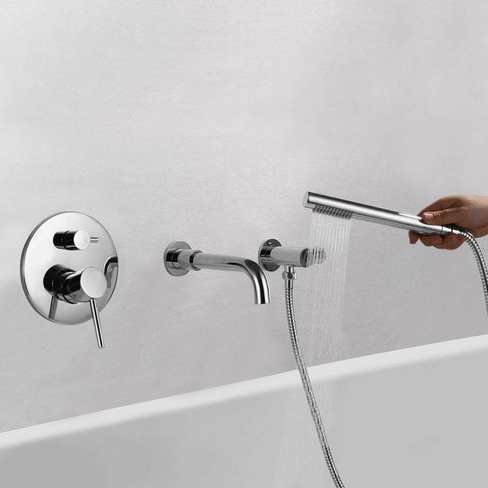 Wallmount Chrome Tub Filler