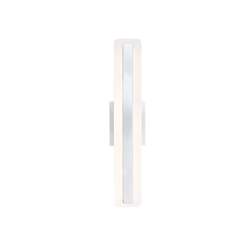 Savona - 24" Glowing Acrylic LED Diffuser with Polished Frame Metal